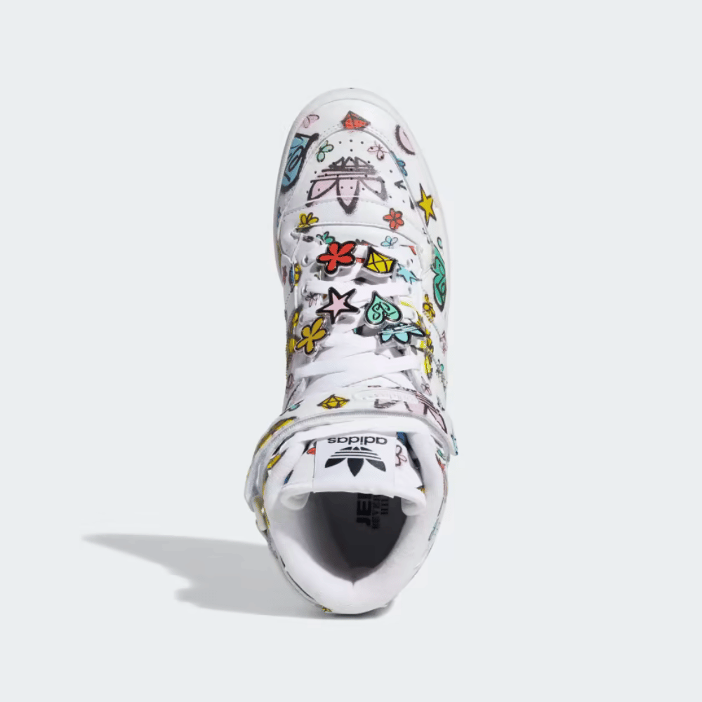 Jeremy Scott x adidas Forum 84 Hi Mono Cloud White - Droper