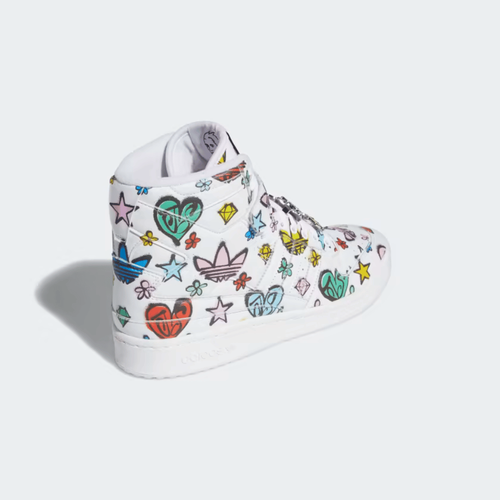Jeremy Scott x adidas Forum 84 Hi Mono Cloud White foto 4