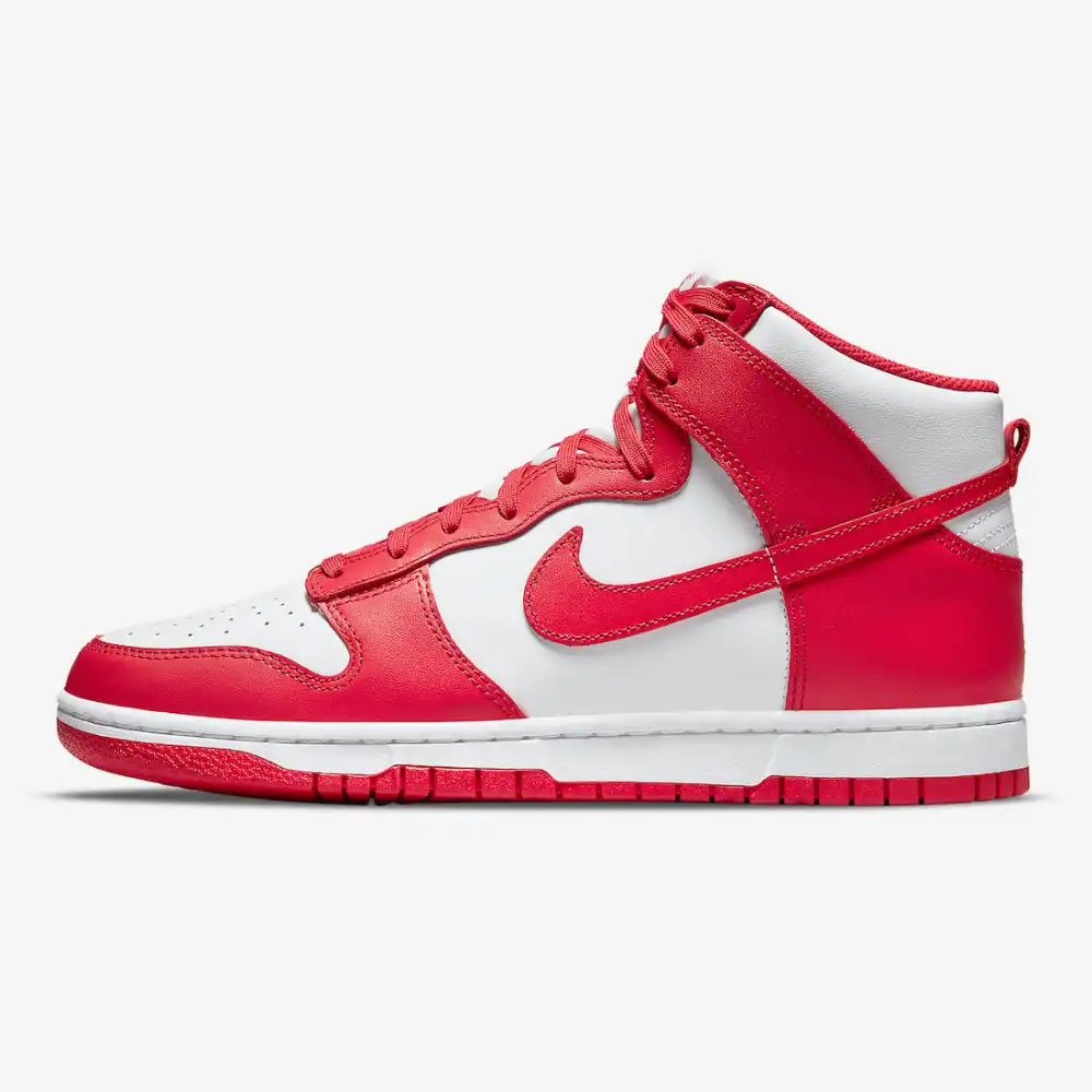 high top nikes red