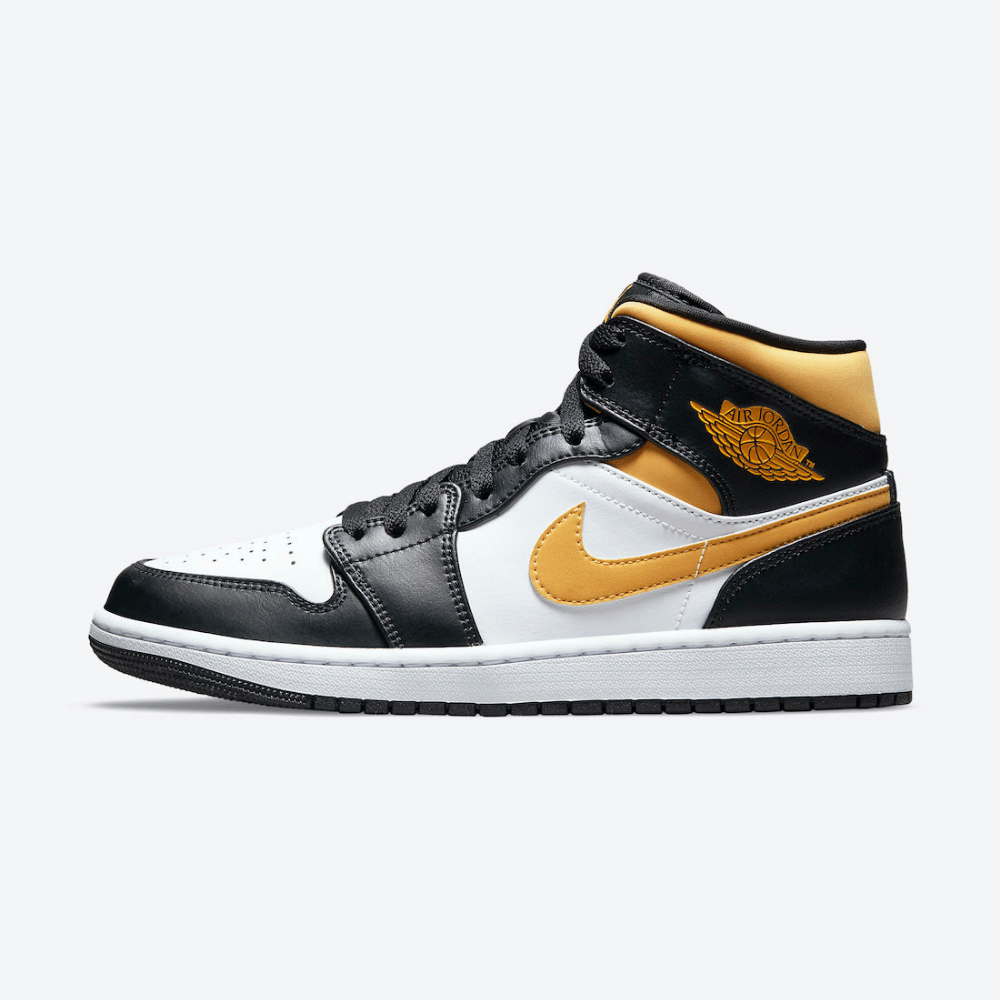 Air Jordan 1 Mid White Pollen Black foto 1
