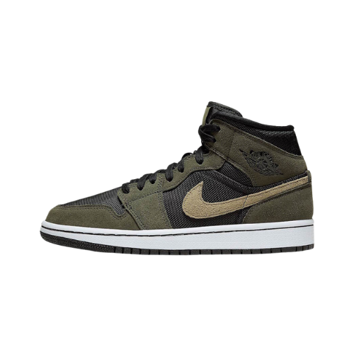 Air Jordan 1 Mid Military Olive