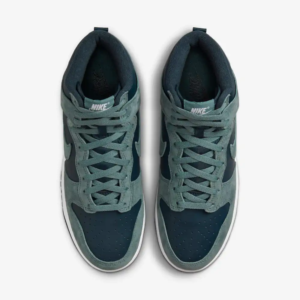 Nike Dunk High Teal Suede foto 2