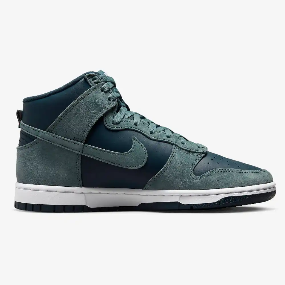 Nike Dunk High Teal Suede foto 3