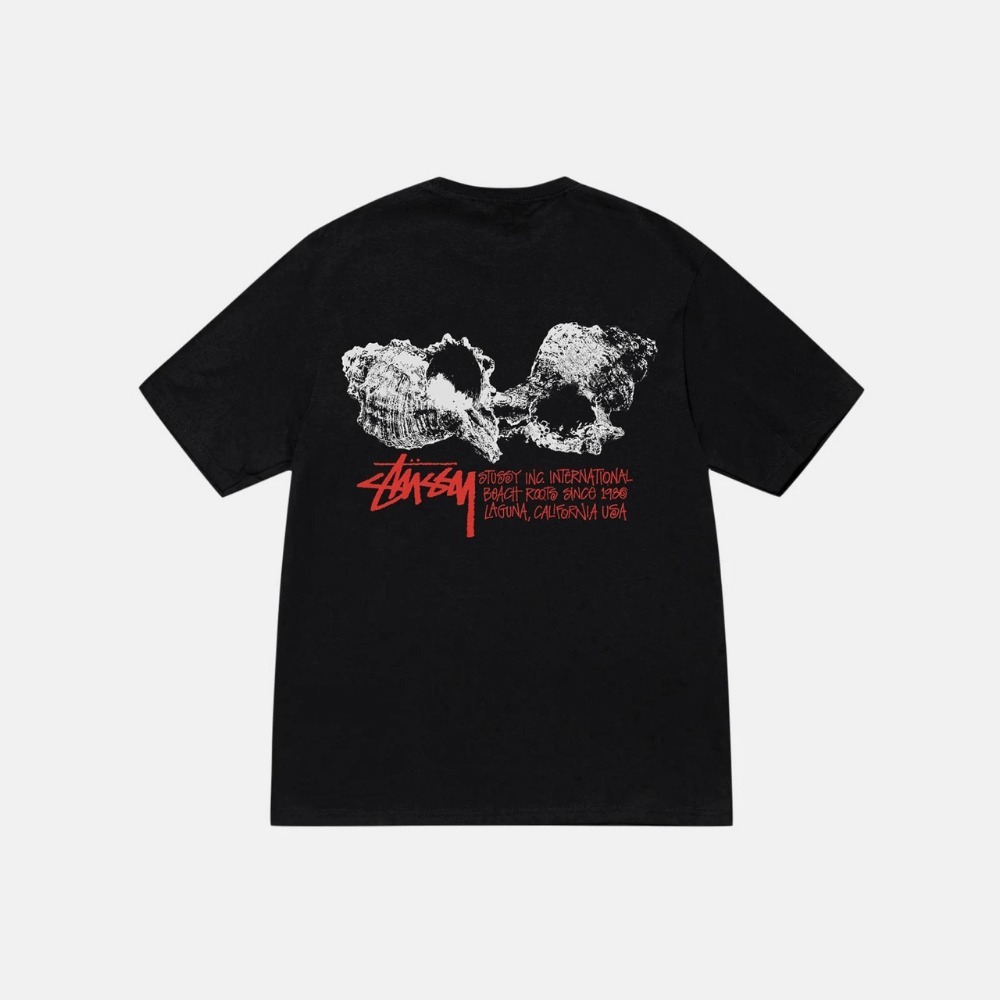 Camiseta Stussy Shells Black - Droper