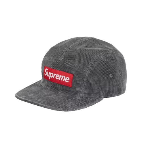 Boné Supreme Corduroy Camp Grey