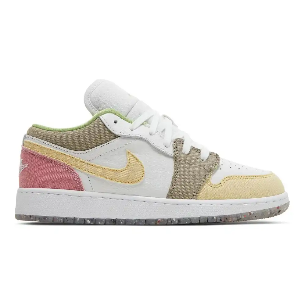 Air Jordan 1 Low GS Pastel Grind Vivid Green foto 1