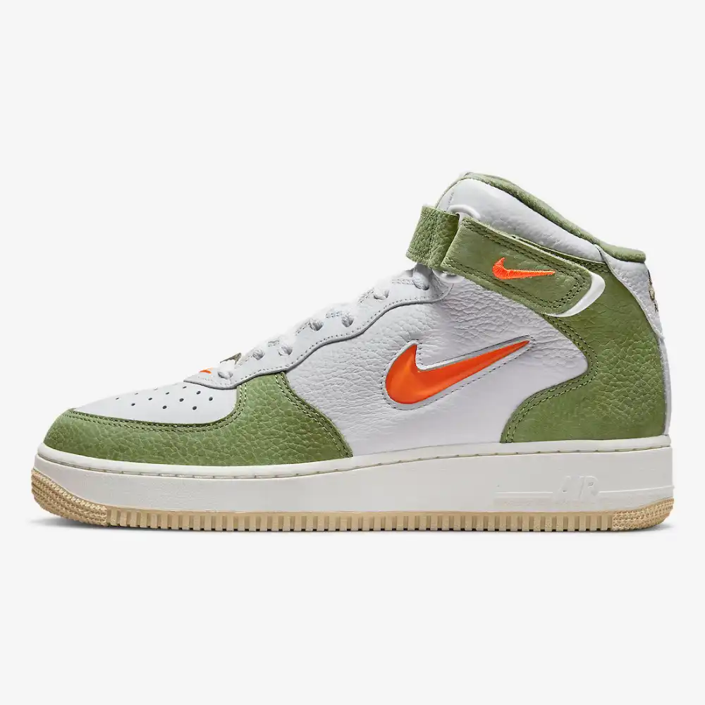 Nike air force 1 white sale olive