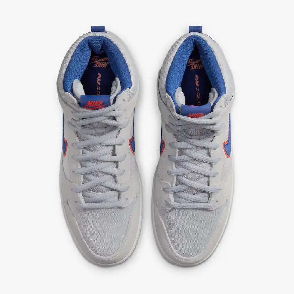 Nike SB Dunk High PRM NY Mets Rush Blue and Team Orange