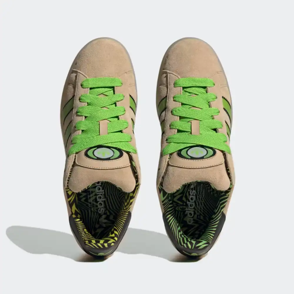 adidas Campus 00s Magic Beige Semi Solar Green foto 2