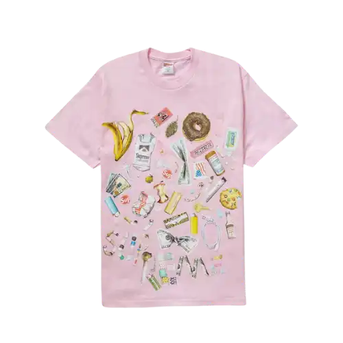 Camiseta Supreme Trash Light Pink
