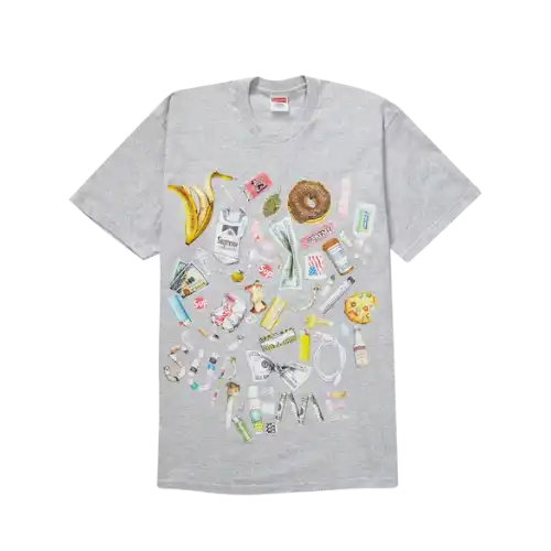 Camiseta Supreme Trash Ash Grey