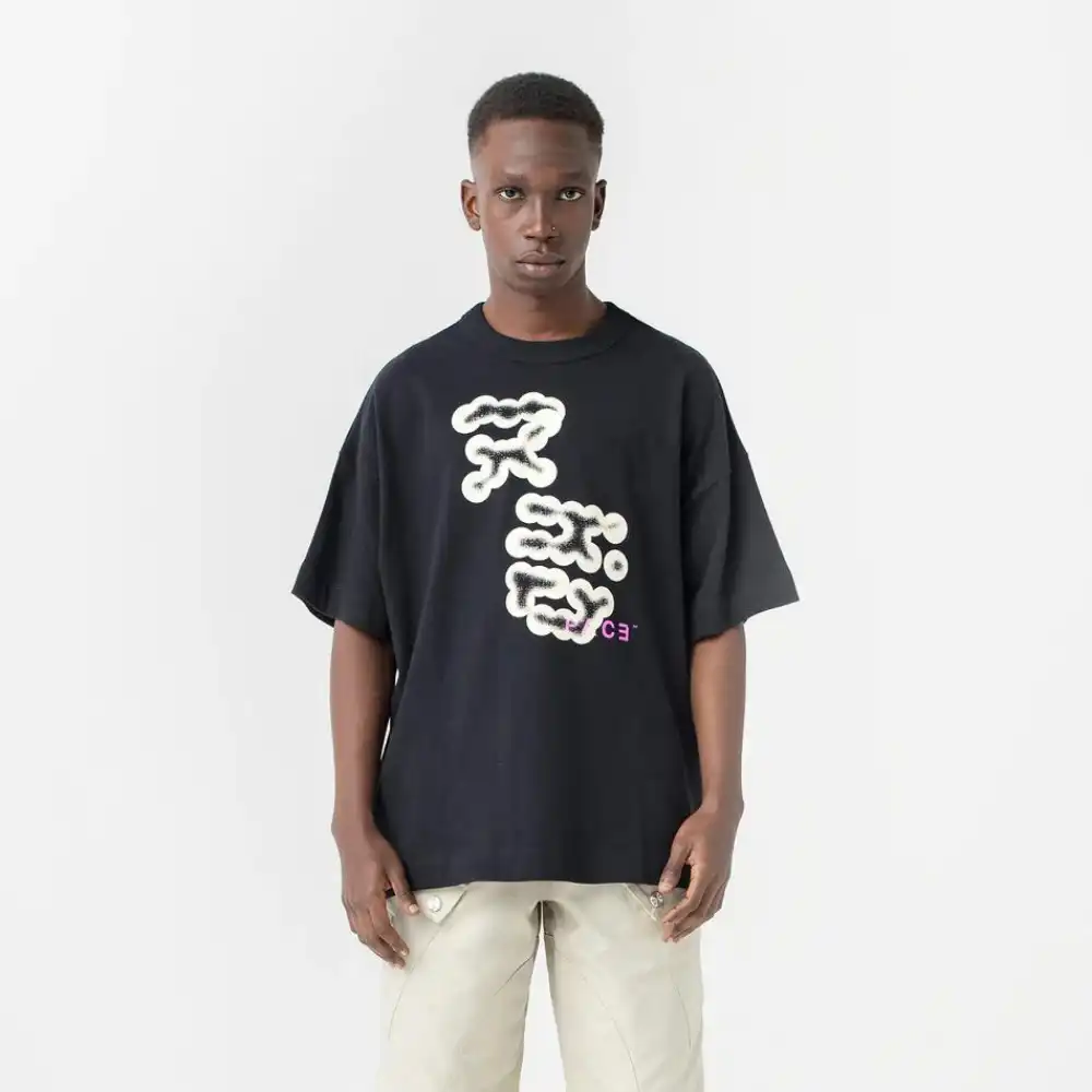 Camiseta Pace Oversized Yoshi Bubble Black - Droper