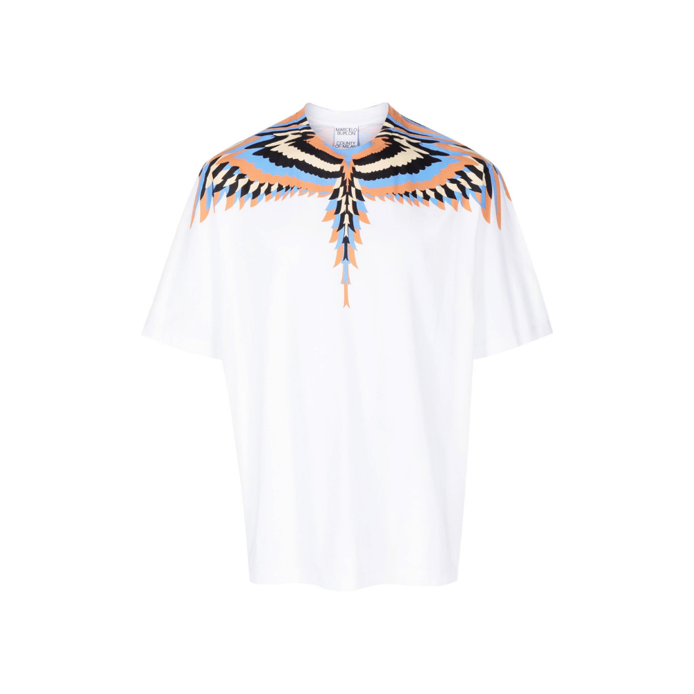 Camiseta Marcelo Burlon County Of Milan Optical Wings Cotton White