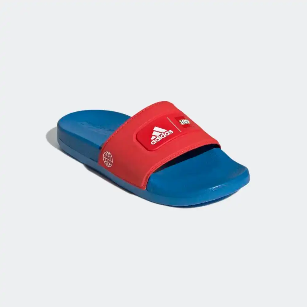 リコアコママ LEGO x adidas Adilette Red Shock Blue - Droper