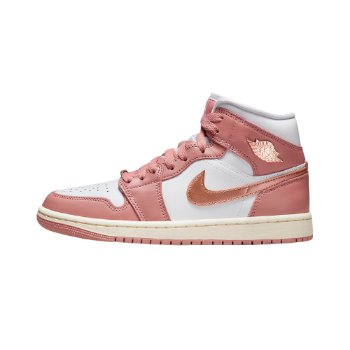 Air Jordan 1 Mid SE Red Stardust White