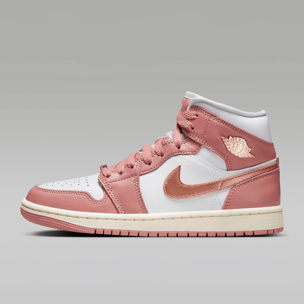 Air Jordan 1 Mid SE Red Stardust White foto 1