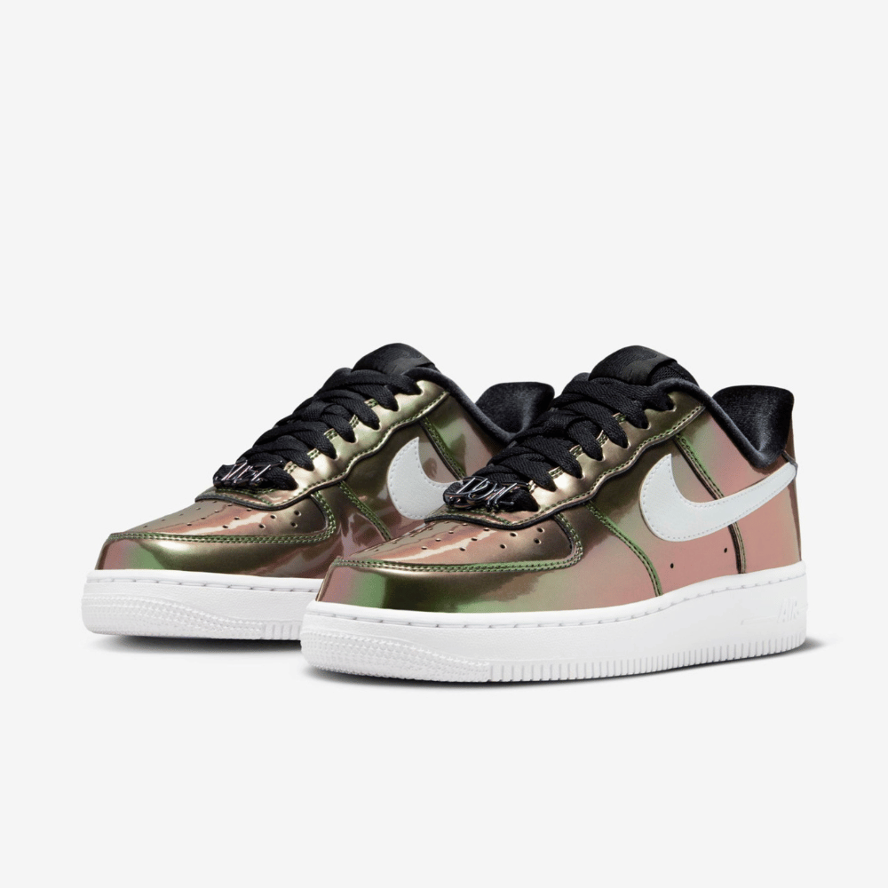 Nike air force 1 discount sage trainers violet mist irridescent