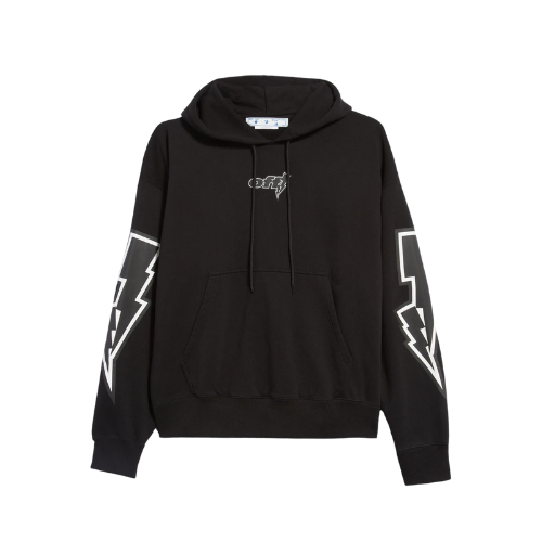 Moletom Off-White Thunder Stable Skate Graphic Black - Droper