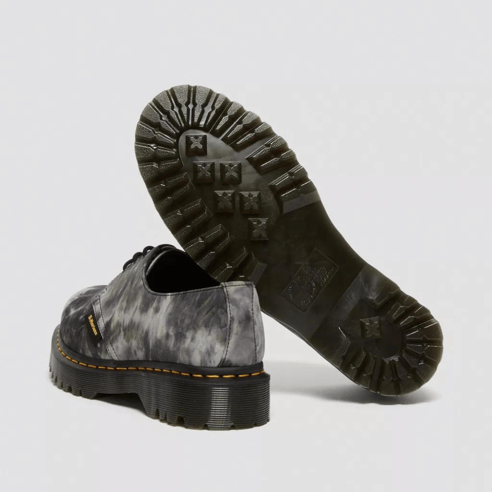 Pleasures x Dr. Martens 1461 Bex Tie Dye Black White - Droper Pleasures x Dr. Martens 1461 Bex Tie Dye Black White - Droper