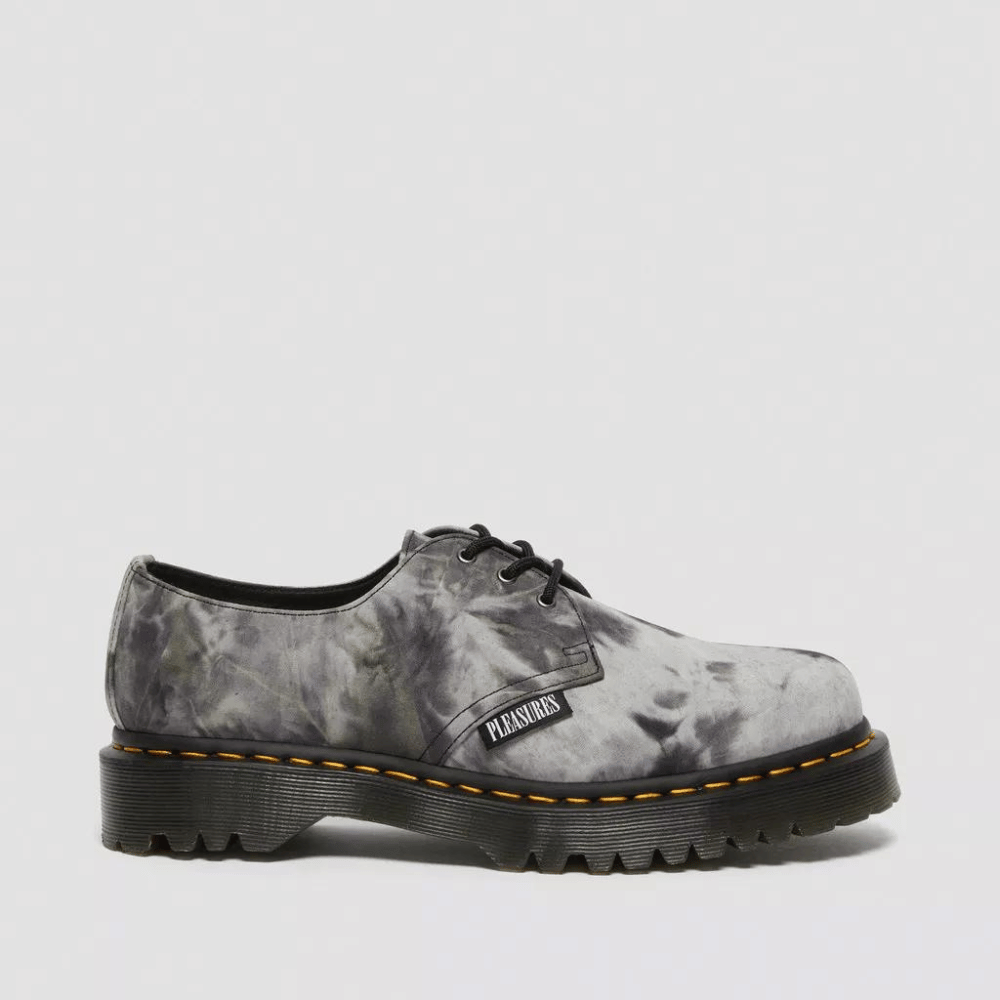 Pleasures x Dr. Martens 1461 Bex Tie Dye Black White - Droper