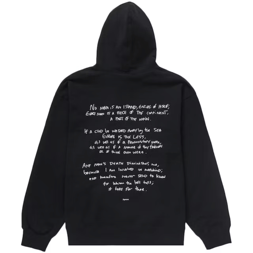 Corteiz SUPREME ブラック パーカー Corteiz x Supreme Moletom Rules The World Black - Droper