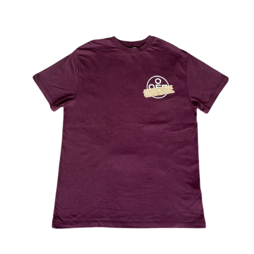 Camiseta Off-White Tape Arrows Maroon