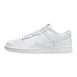 nike low dunks all white