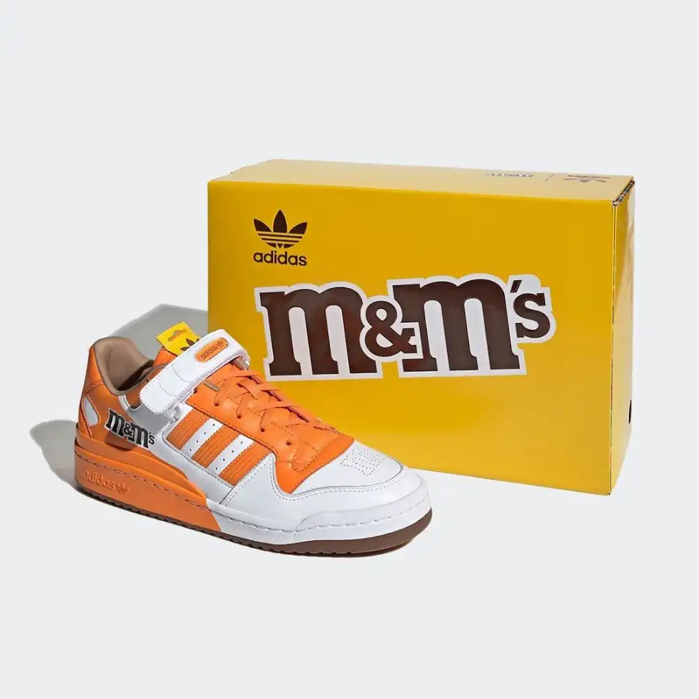 m&m's x adidas forum low