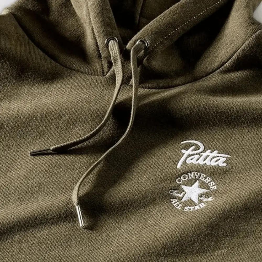 Patta x Converse Moletom Utility Green Heather foto 2