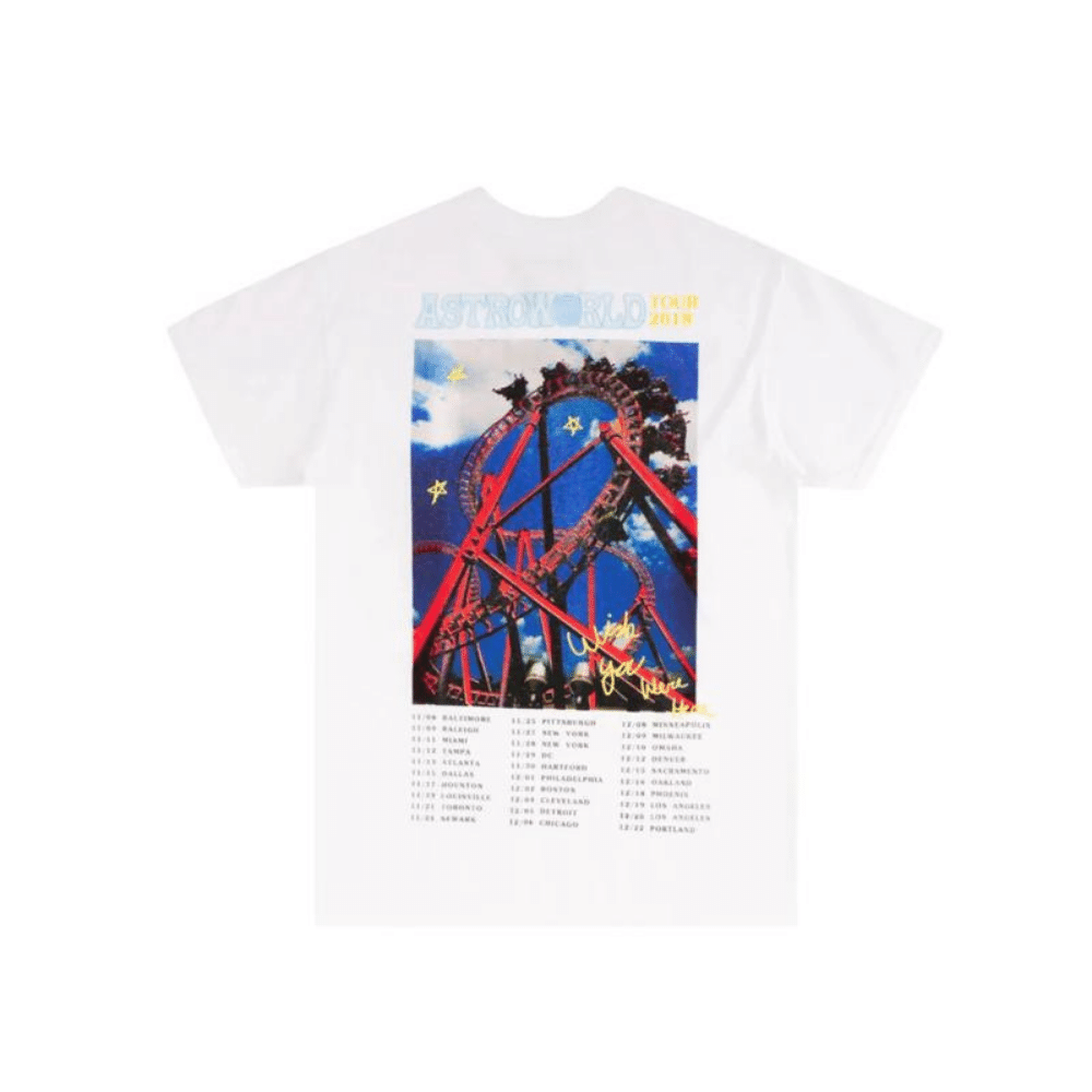 Camiseta Travis Scott Roller Coaster White foto 1