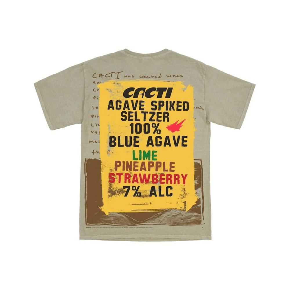 Camiseta Travis Scott Cacti Painted Sign Olive foto 1