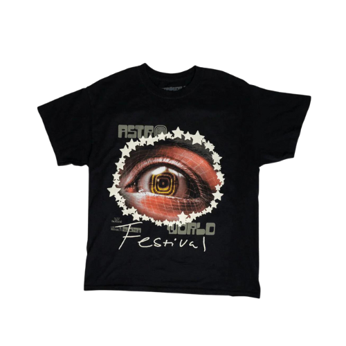 Camiseta Travis Scott Astroworld Starry Eyed Black