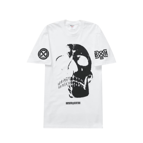 Camiseta Supreme Bounty Hunter Skulls White