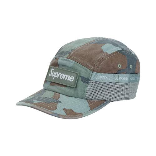 Boné Supreme Waxed Cotton Camp Cap Ice - Droper