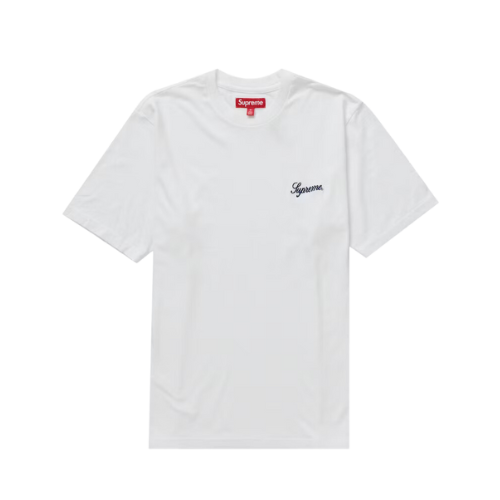 Camiseta Supreme Washed Script S/S White