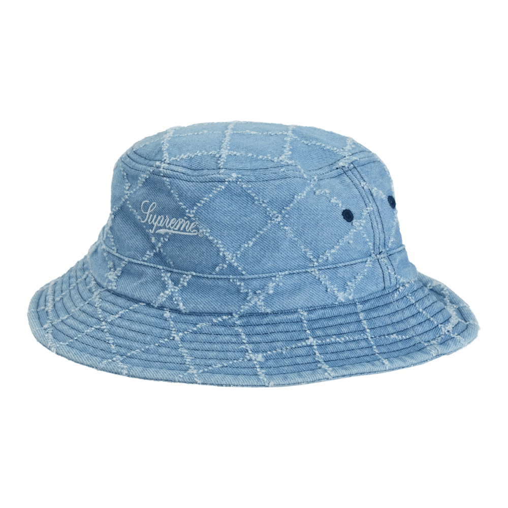 Chapéu Supreme Punched Denim Crusher Blue