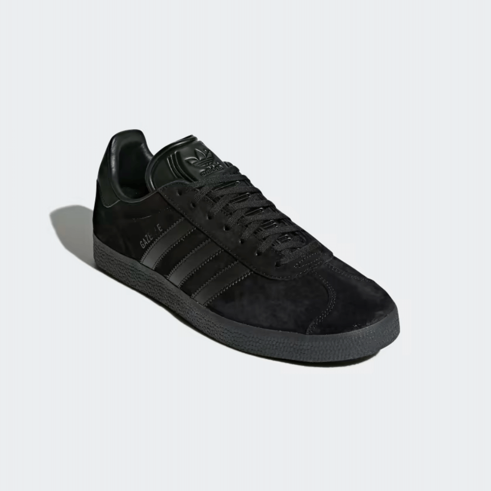 Adidas gazelle on sale black suede