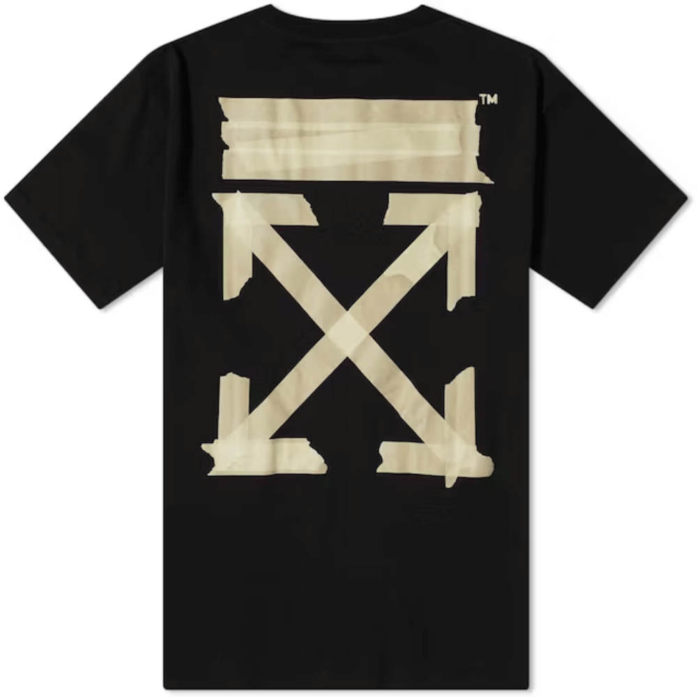 Camiseta Off-White Oversized Tape Arrows Black - Droper