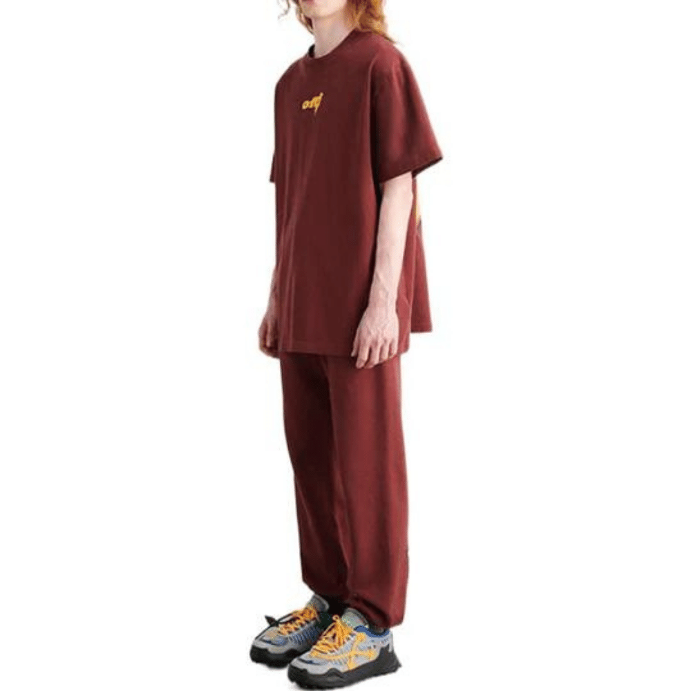 Camiseta Off-White Thunder Stable Oversized Burgundy foto 2