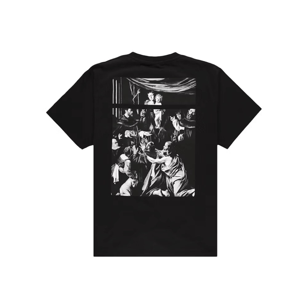 Camiseta Off-White Oversized Fit Caravaggio Square Black