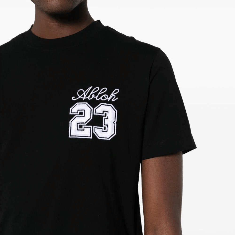 Camiseta Off-White 23 Abloh Black White - Droper