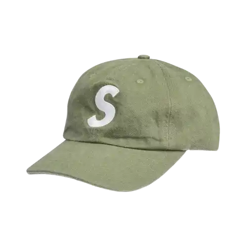Boné Supreme Kevlar Denim S Logo 6-Panel Olive