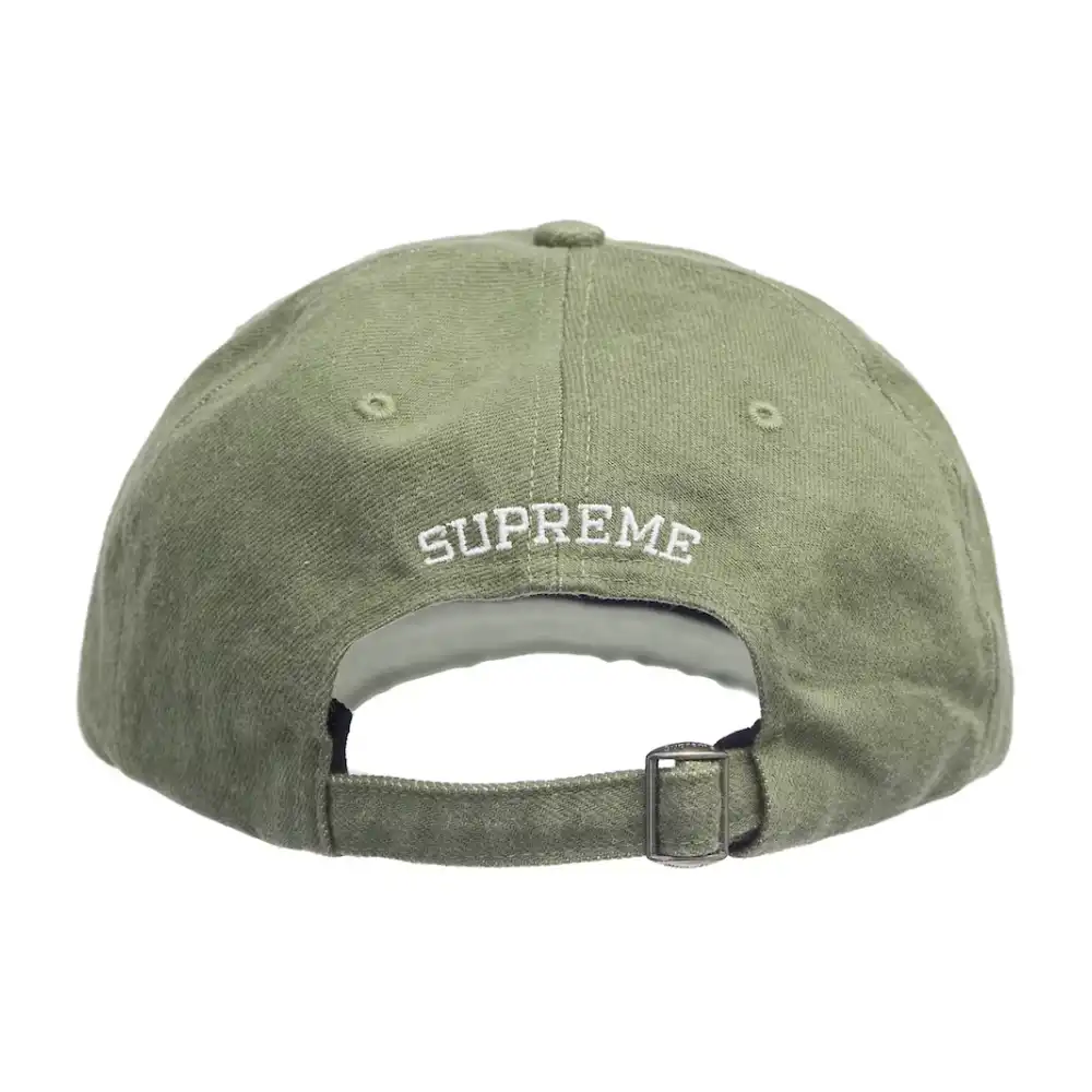 Boné Supreme Kevlar Denim S Logo 6-Panel Olive