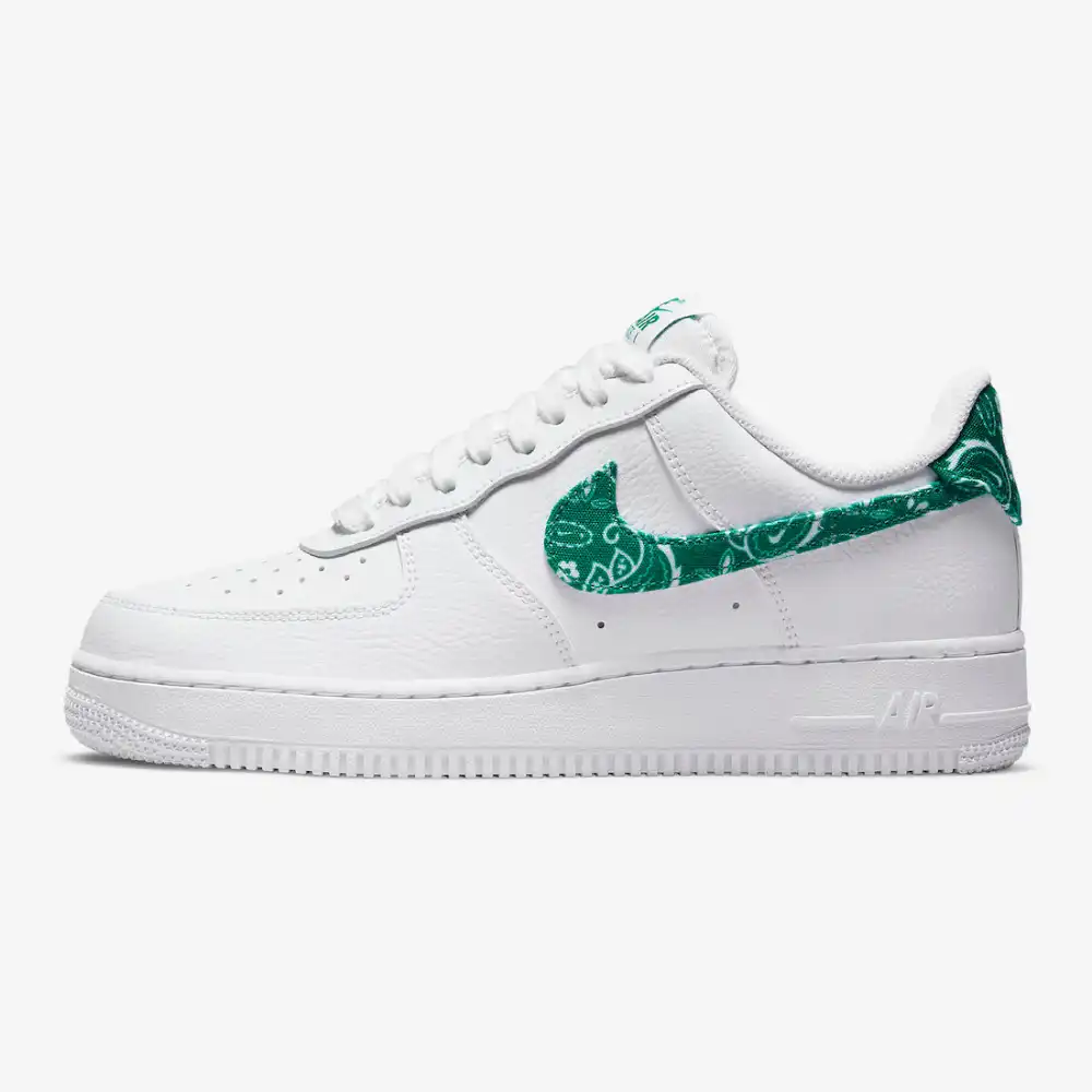 Nike air force cheap green logo