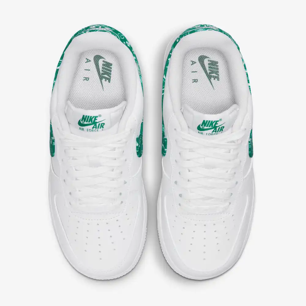 Nike Air Force 1 Low White Green Paisley - Droper