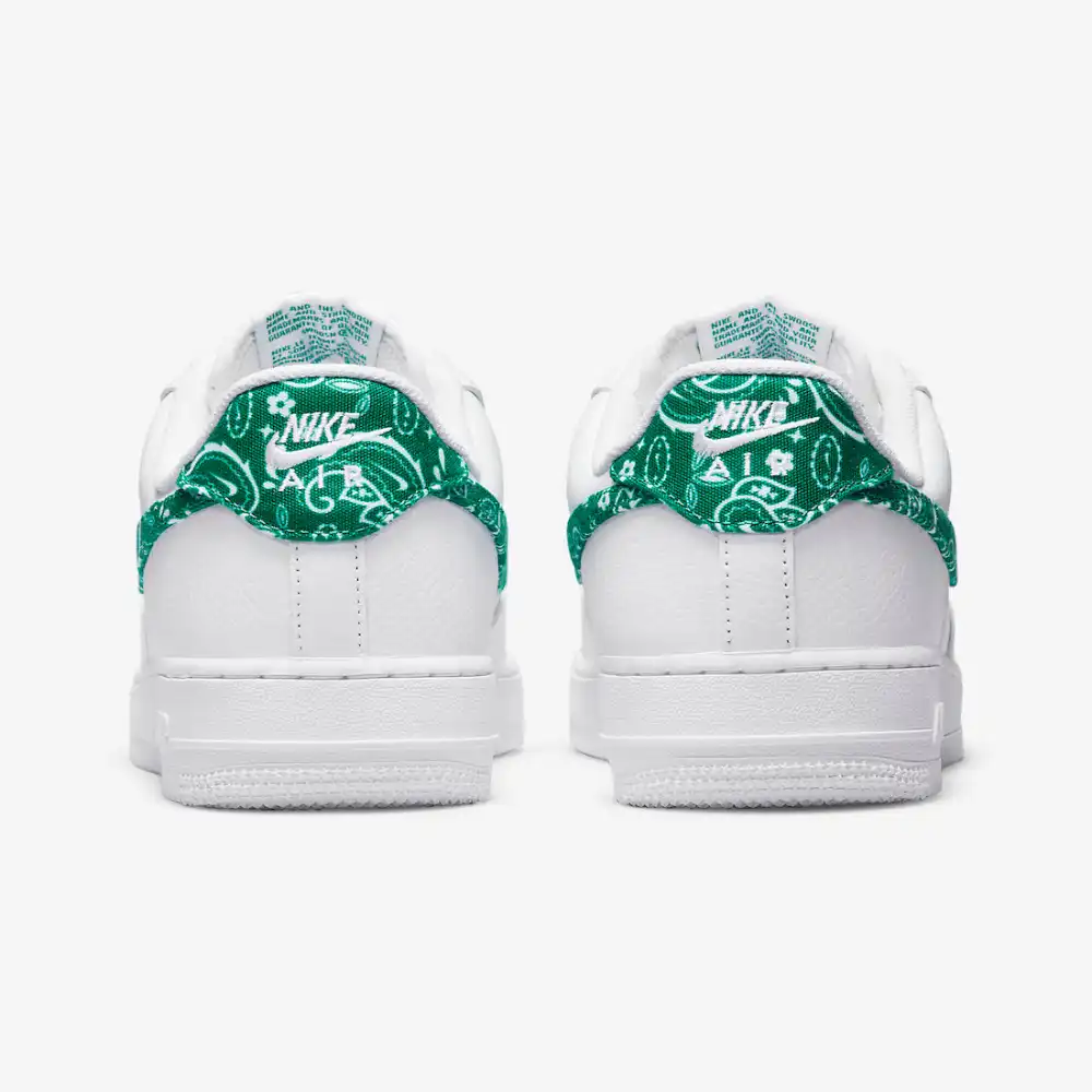 Nike Air Force 1 Low White Green Paisley - Droper