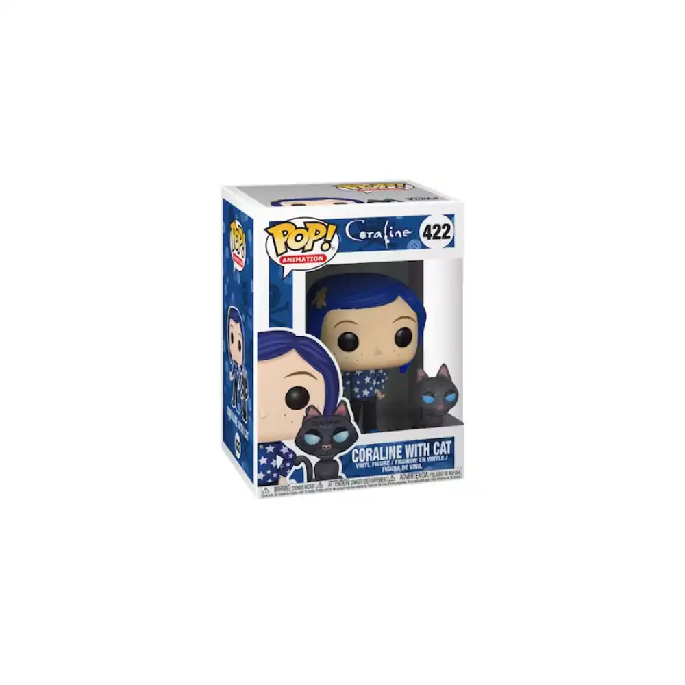 New in box Coraline with newest Cat buddy! Funko pop #422.