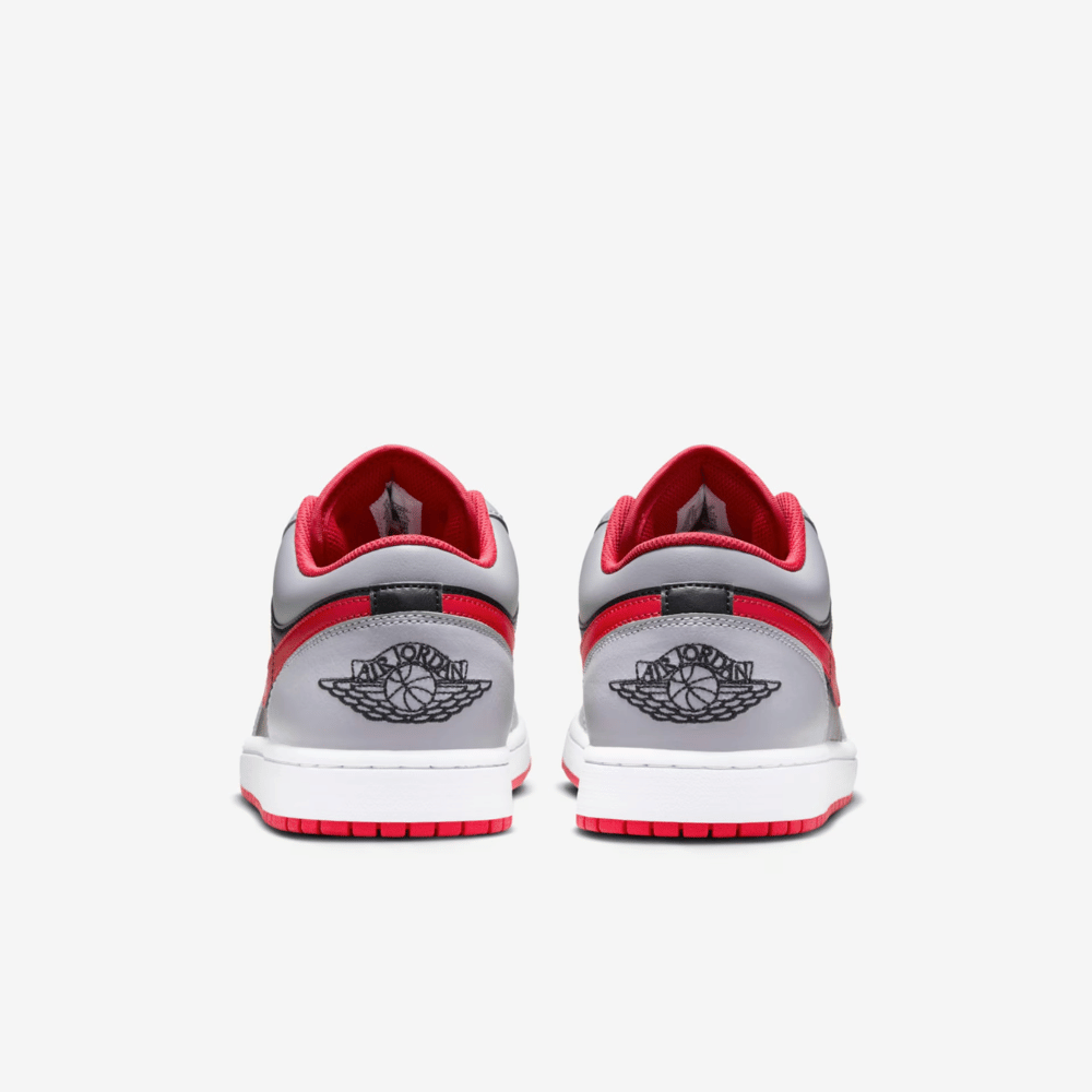 Air Jordan 1 Low Black Light Smoke Grey Gym Red foto 4