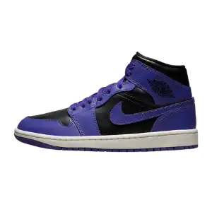 Air Jordan 1 Mid Black Purple