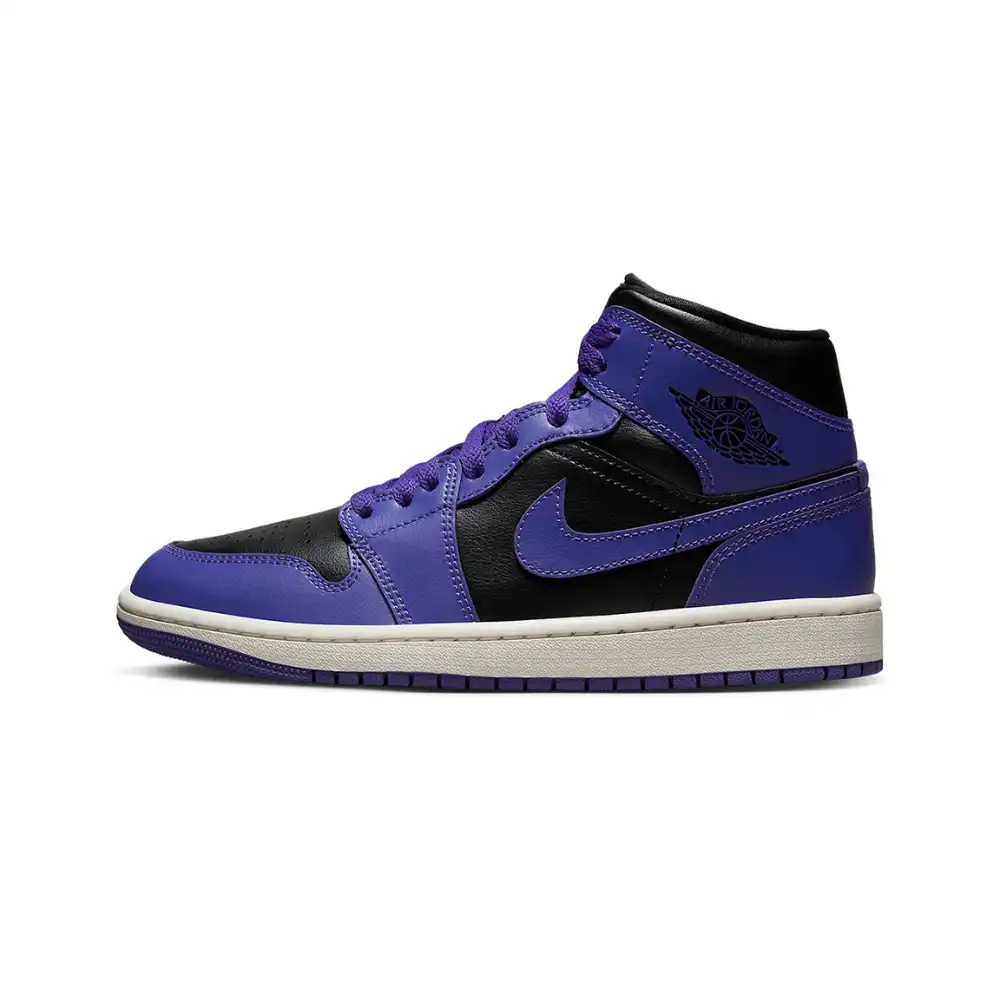 Air Jordan 1 Mid Black Purple